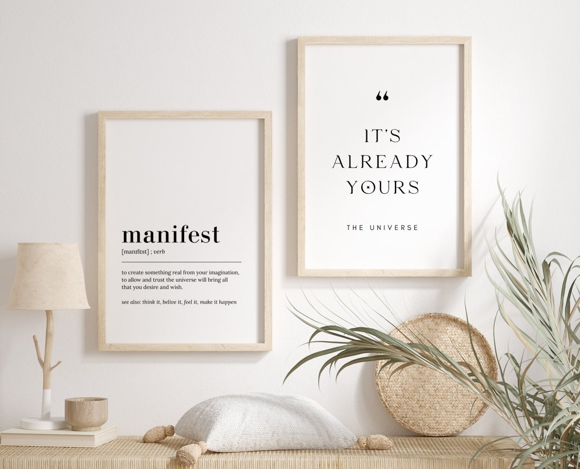 Manifest Definition Print Manifest Poster Manifest Print Etsy