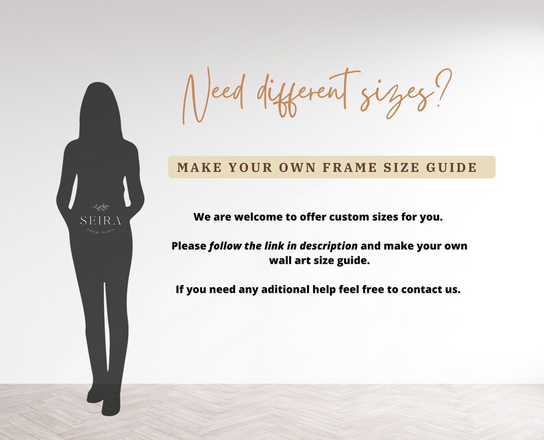 Landscape Wall Art Size Guide Standard Frame Sizes Guide - Etsy