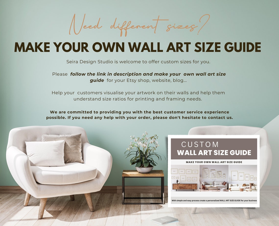 Wall Art Size Guide, Frame Size Guide, Print Size Guide, Comparison ...