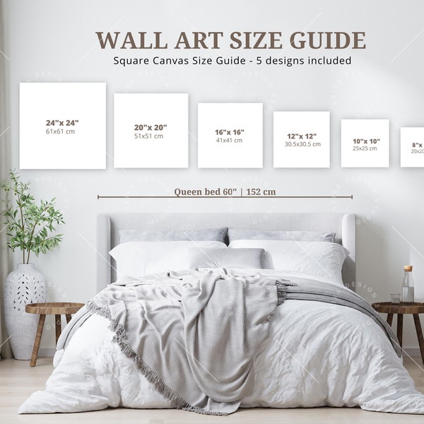 Wall Art Size Guide, Square Frame Sizes Guide, Canvas Size Guide, Poster Sizes Guide, 1:1 Aspect Ratio, Square Wall Art Size Guide