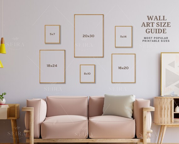 Wall Art Size Guide Frame Size Guide Print Size Guide Etsy Ireland