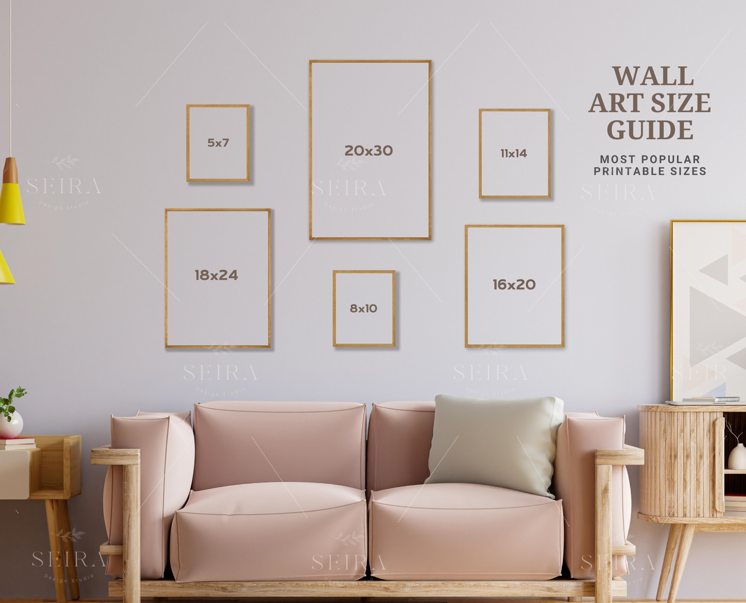 Wall Art Size Guide Frame Size Guide Print Size Guide Etsy Canada