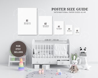 Wall Art Size Guide, Frame Size Guide, Poster Size Guide, Print Size Guide, Art Size Comparison, Vertical Art Size Guide, Wall Art Ratio