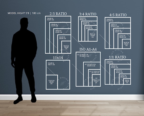 Wall Art Size Guide, Frame Size Guide, Print Size Guide
