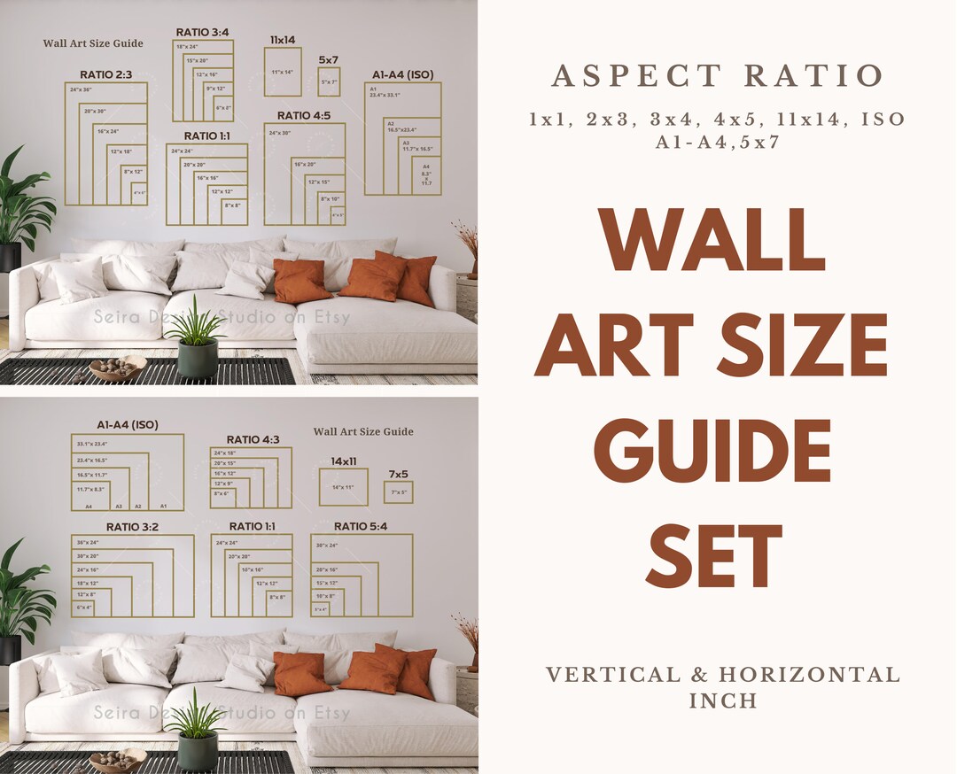 Wall Art Size Guide Frame Size Guide Poster Size Chart - Etsy Australia