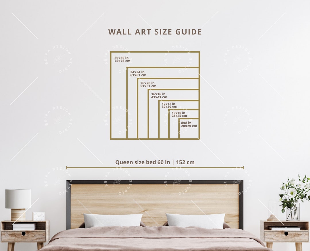 Square_wall Art Size Guide, Frame Size Guide, Print Size Guide, Poster