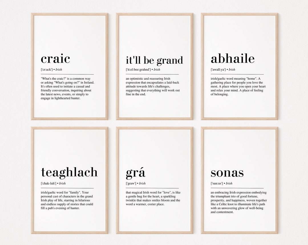 Abhaile, It'll Be Grand, Irish Print, Irish Home Decor, Ireland Print