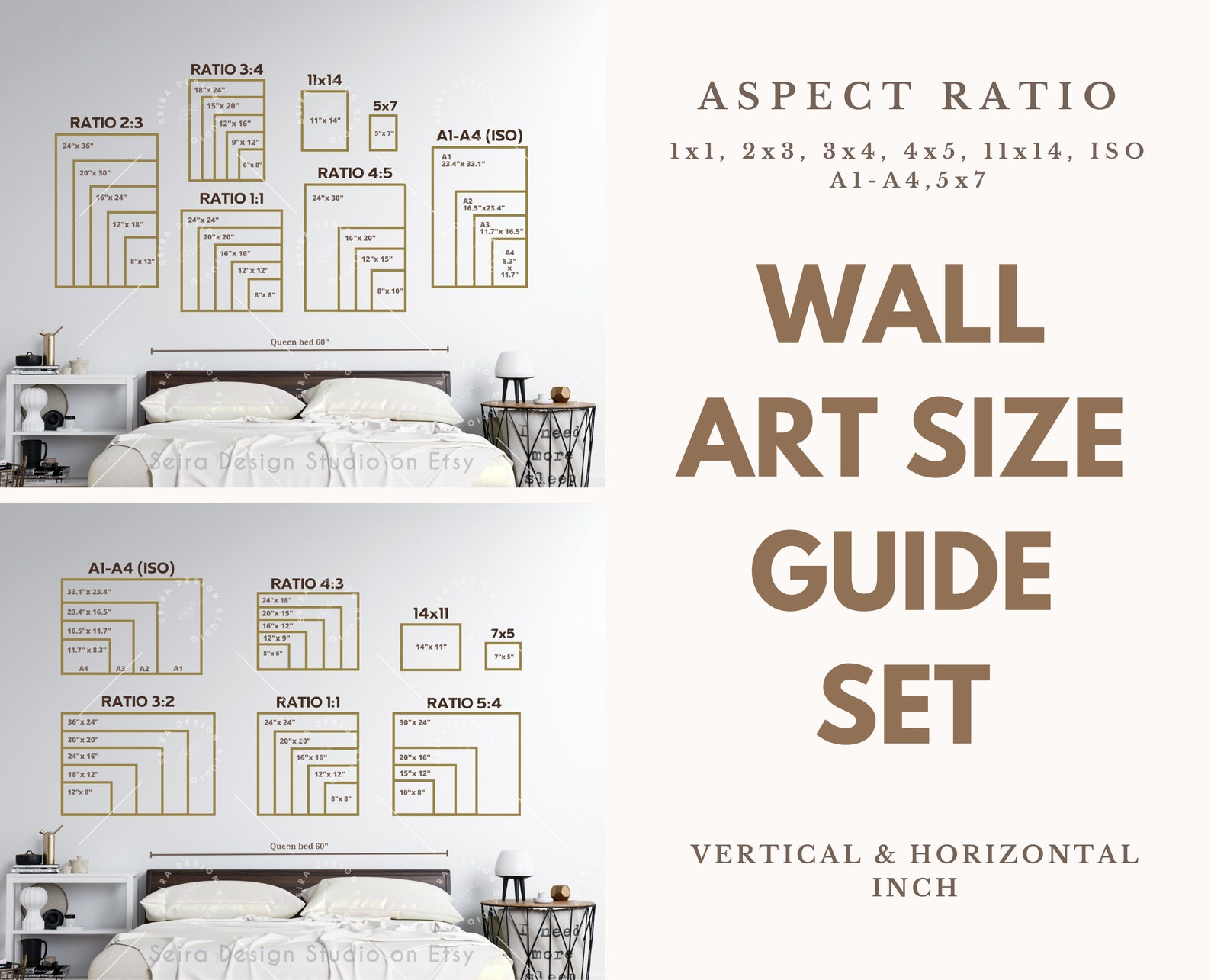 Wall Art Size Guide Frame Size Guide Poster Size Chart - Etsy Ireland