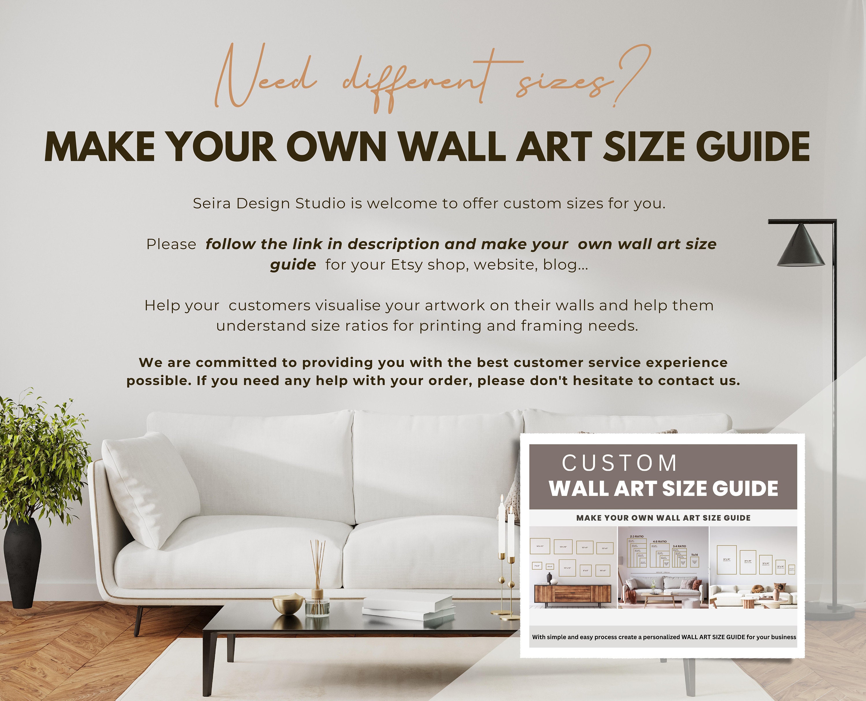Big Sizes_wall Art Size Guide, Frame Size Guide, Print Size