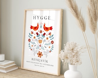 Hygge Print, Scandinavian Decor, Nordic Print, Hygge Definition, Scandinavian Print, Hygge Decor, Scandinavian Folk Art, Hygge Poster, Hygge