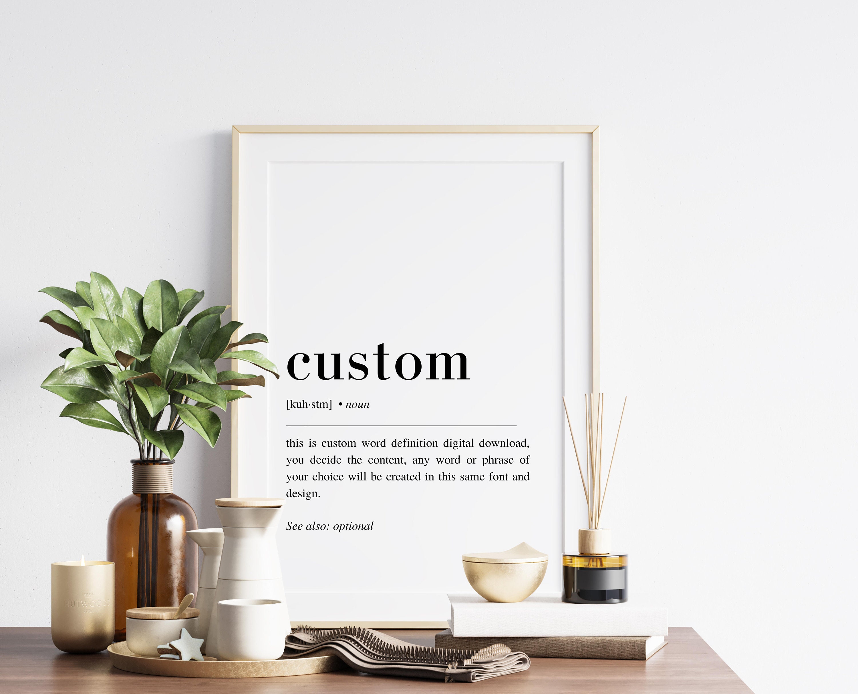 Custom Definition Print, Custom Definition Poster, Custom Quote Print ...