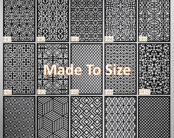 Fretwork Grill Screen Panels custom size upon request