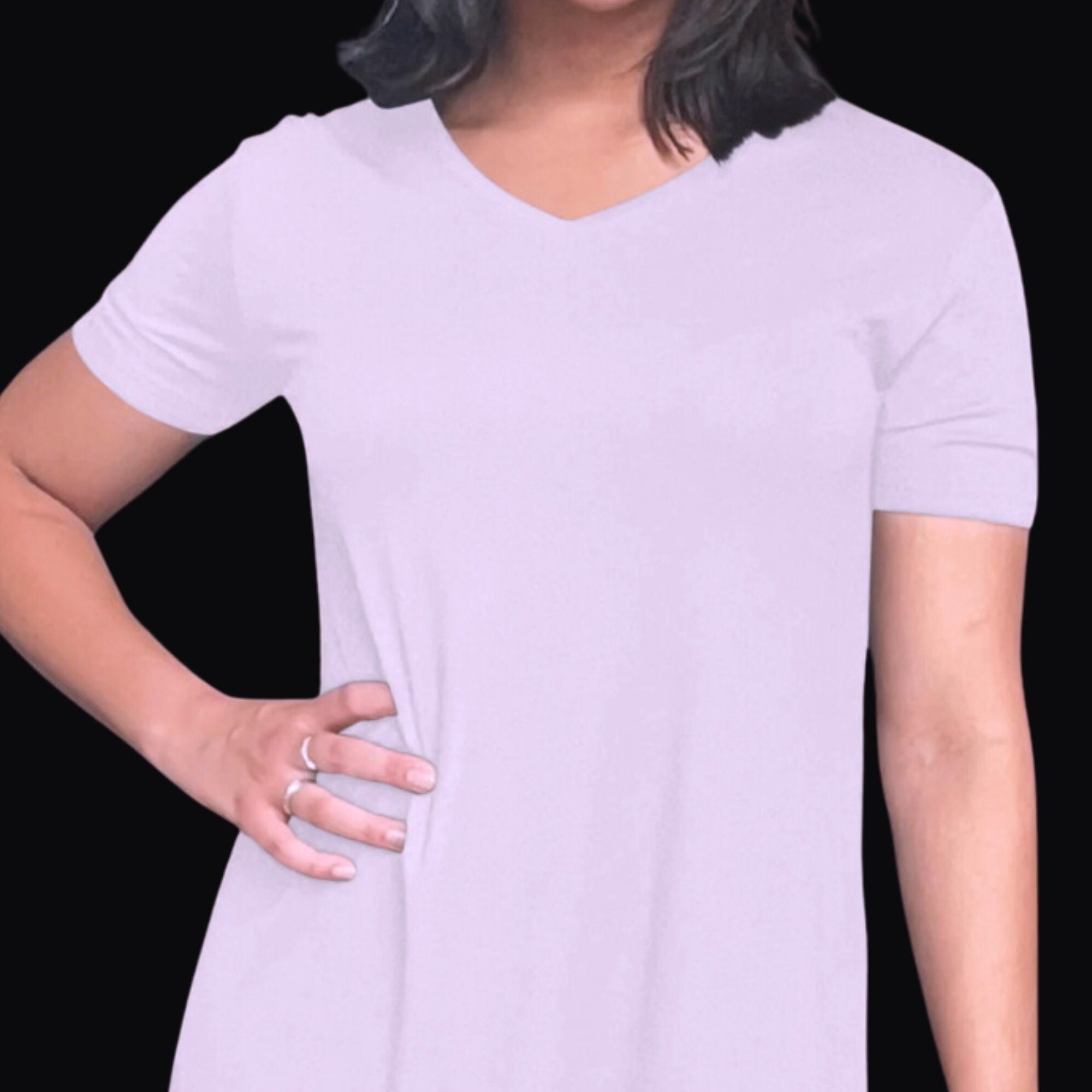 Menopause Nightgown Lilac Nightshirt for Night Sweats Sleepwear for