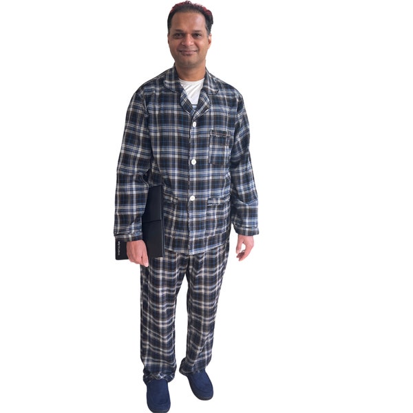 Final Sale Tall Velcro Magnetic Adaptive Pajama Set for Elderly Men with Poor Manual Dexterity Soft Adaptive Pajamas for Men FINAL SALE