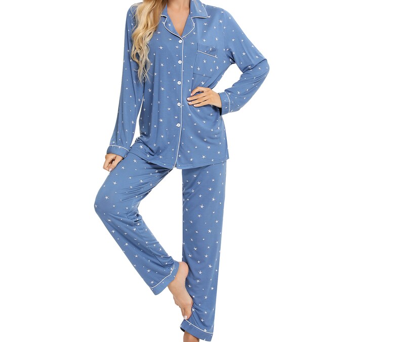 Bamboo Pajamas Menopause Pjs Pajama Set Moisturewicking Pajamas Gift