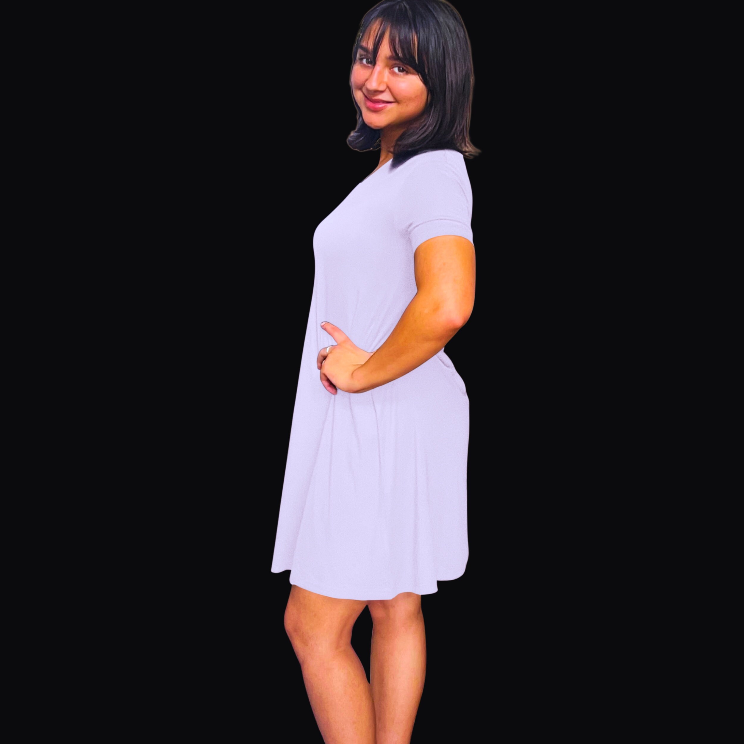 Menopause Nightgown Lilac Nightshirt for Night Sweats Sleepwear for