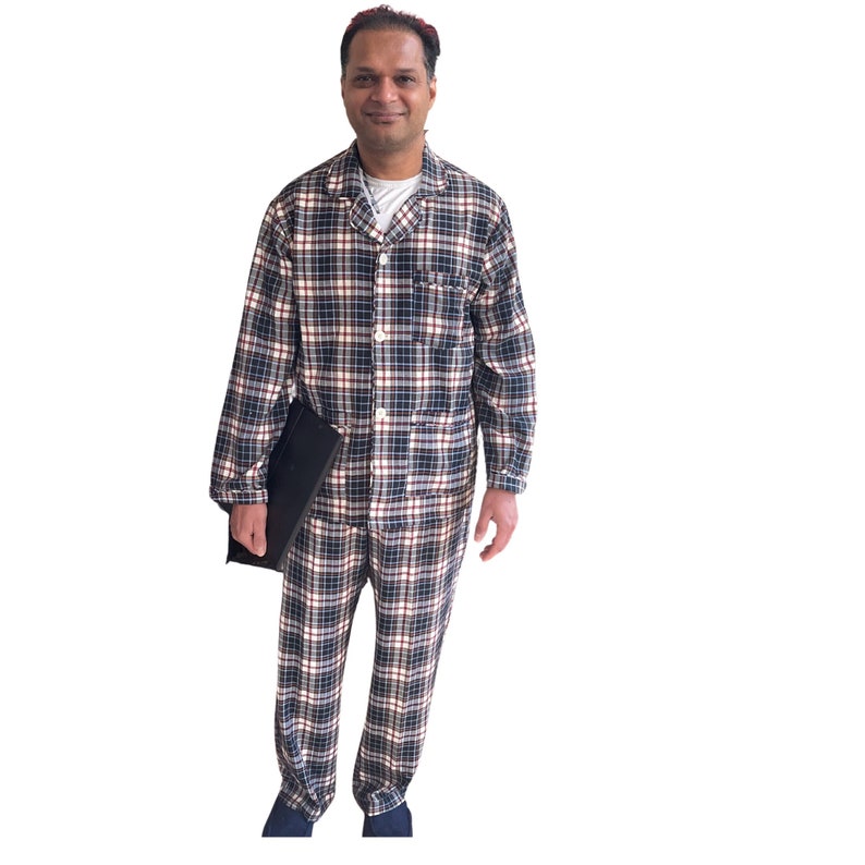 Final Sale Tall Velcro Adaptive Pajama Set for Elderly Men