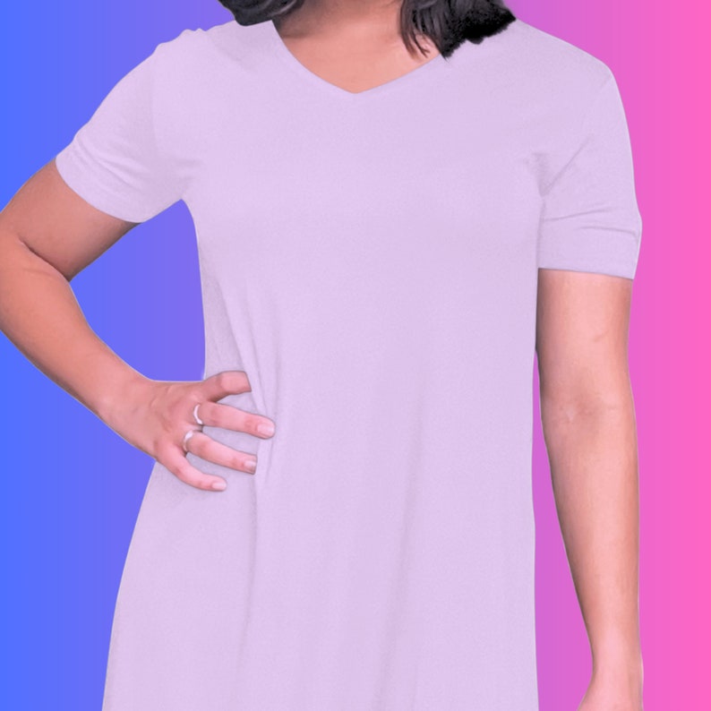 Menopause Nightgown Lilac Nightshirt for Night Sweats Sleepwear for