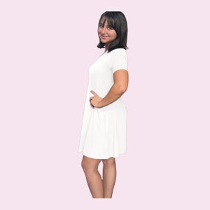 Menopause Nightgown Better than 100% Cotton Night Gown Bamboo Night Gown for Women Lightweight Night Gown Moisture Wicking Bamboo Cream