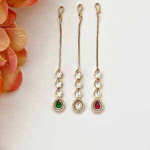 Pearl Kundan Tikka Bollywood Maang Tikka Indian Jewelry Pakistani Punjabi Jewelry Indian Jewelry Tikka Indian Dance Tikka Tikka Headpiece