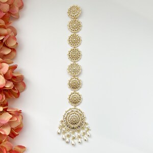 Kundan Choti Bridal Kundan Hair Jewelry Choti Kundan Choti Braid Choti Hair Jewelry Indian Bridal Choti Kundan Braid Jewelry Hair Brooch