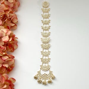 Kundan Choti Bridal Kundan Hair Jewelry Choti Kundan Choti Braid Choti Hair Jewelry Indian Bridal Choti Kundan Braid Jewelry Hair Brooch