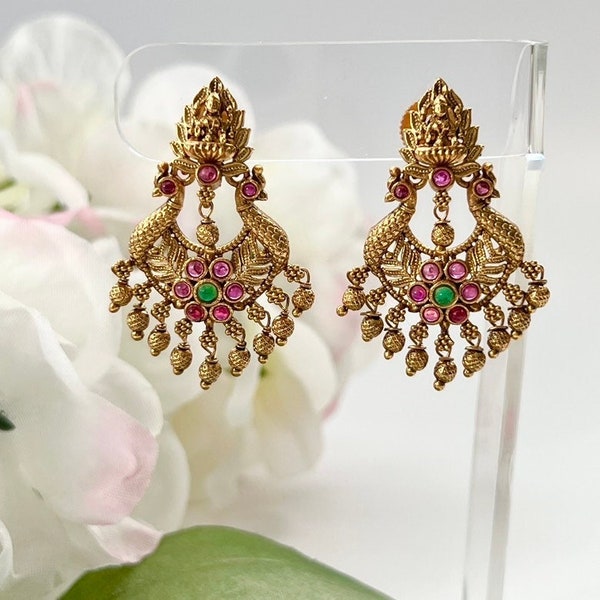 Jhumka Earrings Gold Jhumka Earrings Indian Earrings Pearl Jhumka Earrings Traditional Earrings Temple Jewelry South Indian Earrings