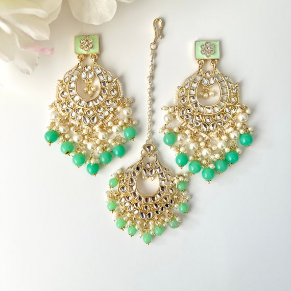 Tikka earring set online discount