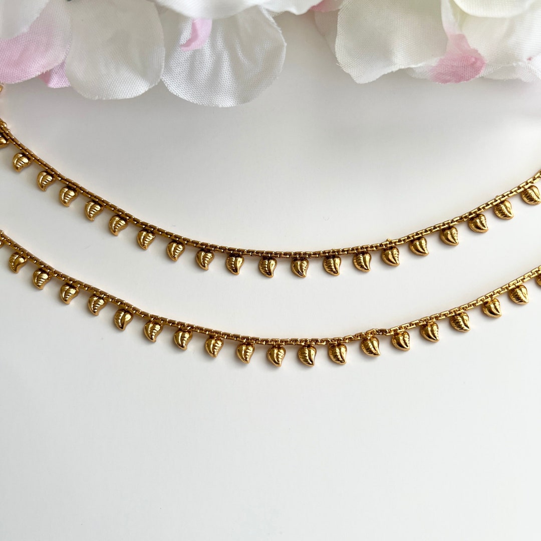 Kids Gold Payals Girls Anklets Toddler Anklets Baby Anklets Girls