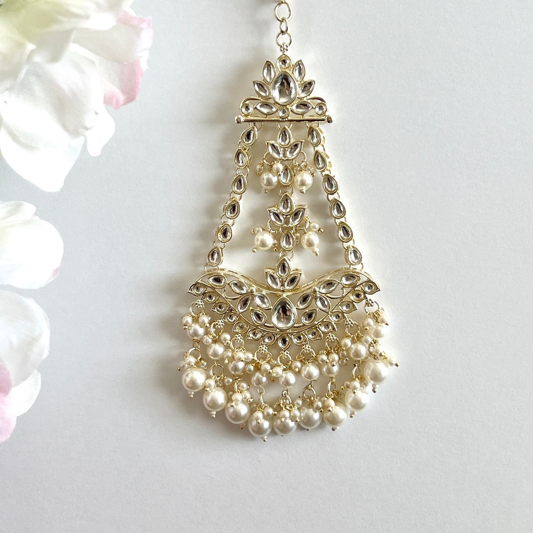 Royal Kundan Pearl Passa