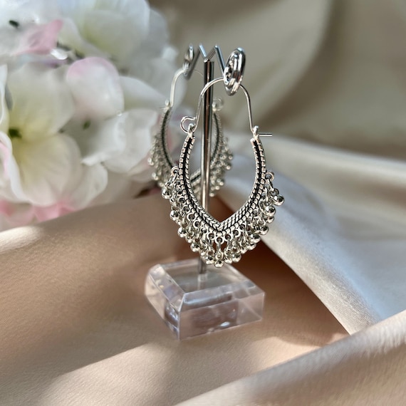 Buy Oxidised Earrings Hoop Earrings Indian Earrings Pakistani