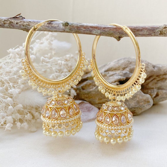 22K Yellow Gold Jhumka Earrings (11.9gm) – Virani Jewelers