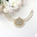 Kundan Hair Pin Juda Pin Wedding Bun Pin Classical Dance Hair Jewelry Indian Hair Clip South Indian Dance Jewelry Kundan Hair Accessories
