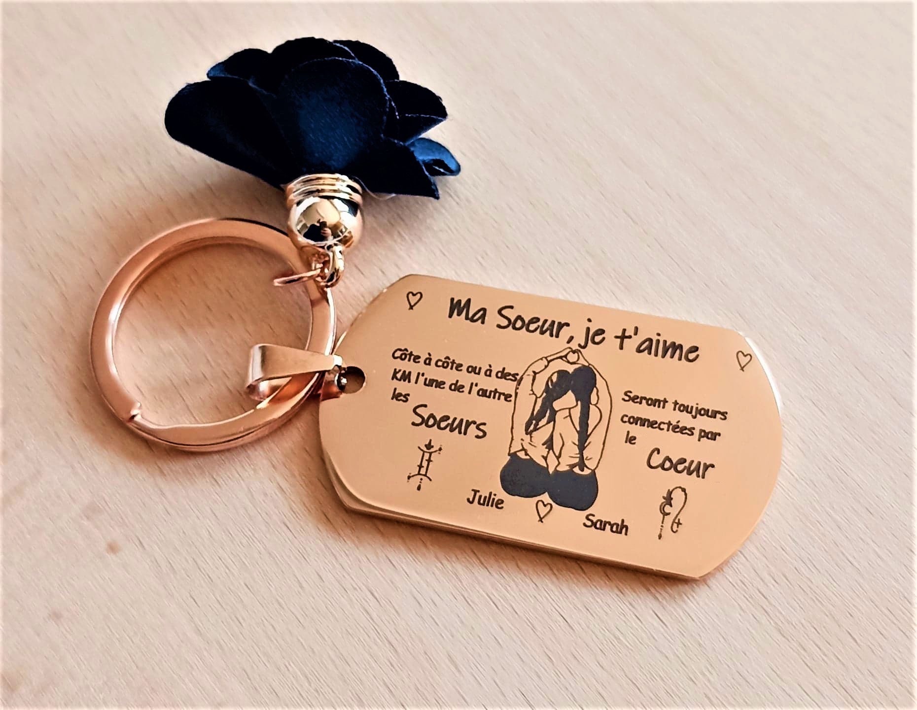 Surprise grande sœur _ Porte-clés Ma Sœur, je t'aime _ Cadeau sœur