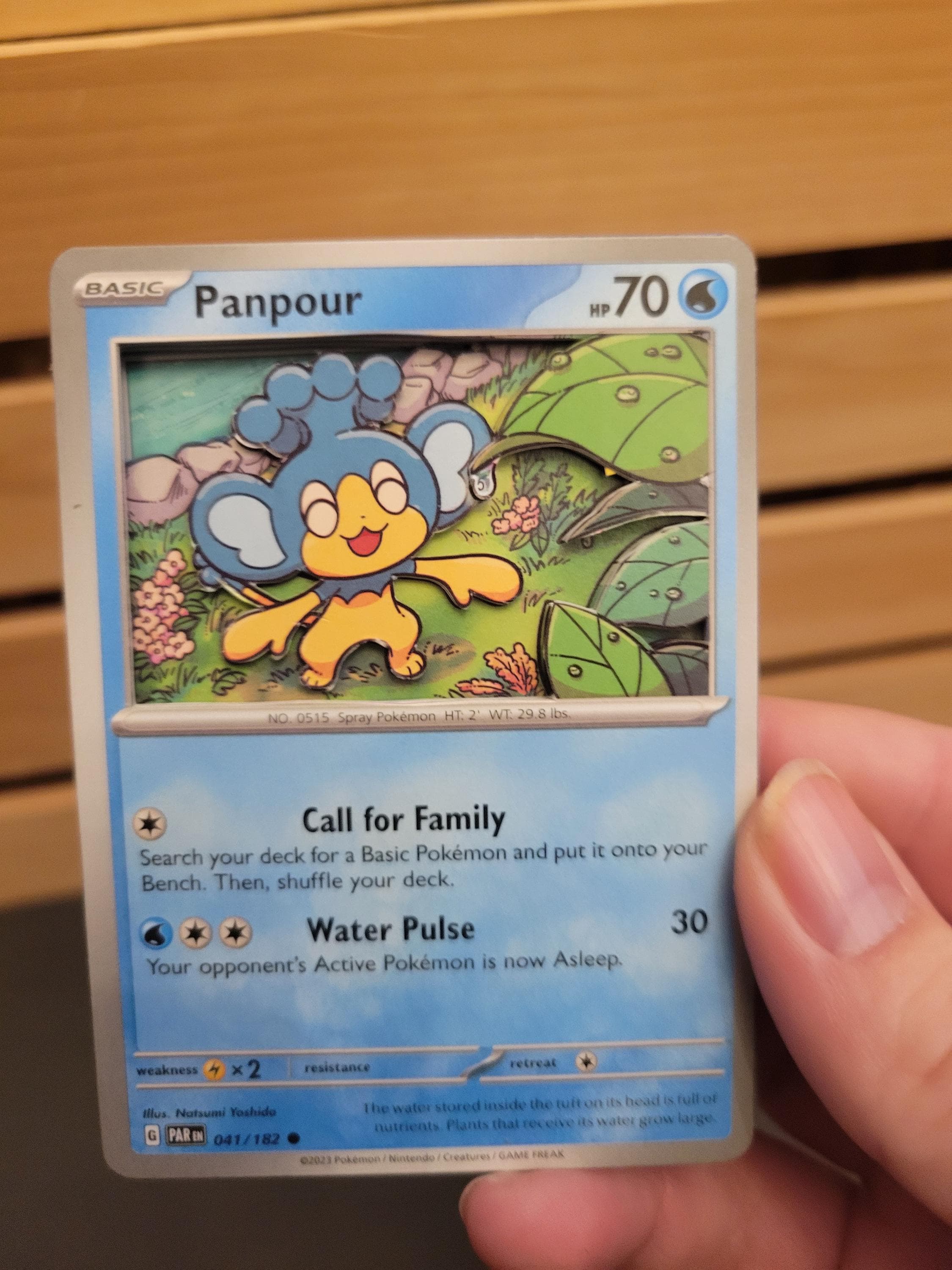 panpour pokemon card SV11B 105/086 AR Pokmon Hit Points70 HP Form panpour pokemon card value Panpour