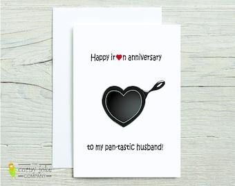 6th Anniversary Card for Husband, Iron Anniversary Card, 6 Year Anniversary Gift for Husband, Funny Gift for Him with Iron Pun