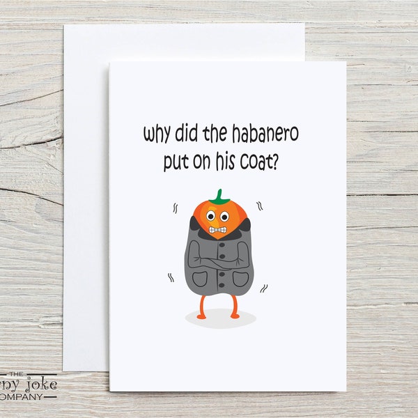 Nur weil Karte mit süßem Habanero-Witz, lustige Karte mit kitschigem Witz, lustig, nur weil Karte, Wortspiel