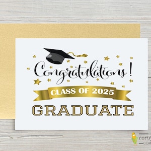 Tarjeta de graduación personalizada de 2025, regalo de graduación de 2025 para estudiantes de secundaria, universidad y derecho.
