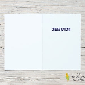 Police Retirement Card with inside message Congratulations from the Corny Joke Company