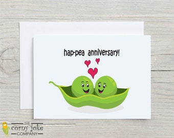 Funny Anniversary Card with Pun, Dating Anniversary Gift for Husband, Him, Wife, Her or a Couple, Funny First, 5th or 10th Anniversary Card