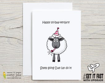 Soberversary Card, Funny Sobriety Addiction Recovery, Still Sober Encouragement Gift, AA Anniversary Card, 1 Year Sober