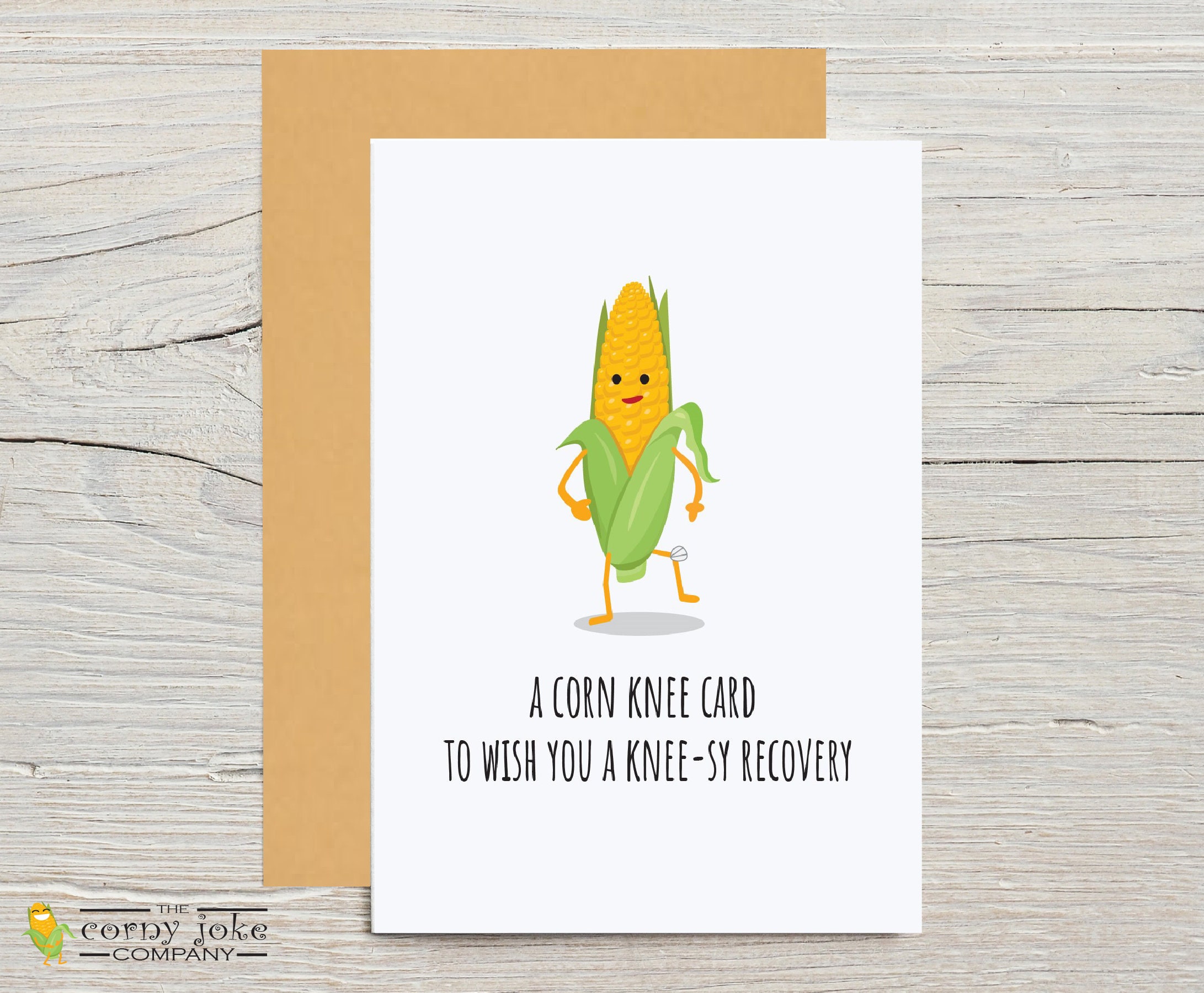 Get Well Soon Card for Knee Replacement, Funny Recovery Card Perfect