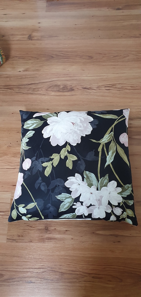 Ikea Kissenhülle Rosenmott 40x40 cm schwarz
