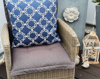 Cushion cover about 50 x 50 cm Calisini Mediterranean blue