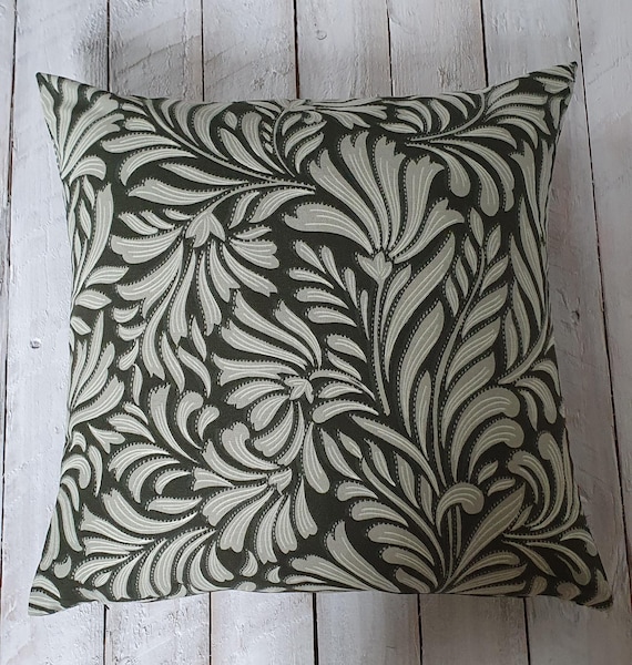 Ikea Kissenhülle Tragspinnare grün floral ca 40x40 cm