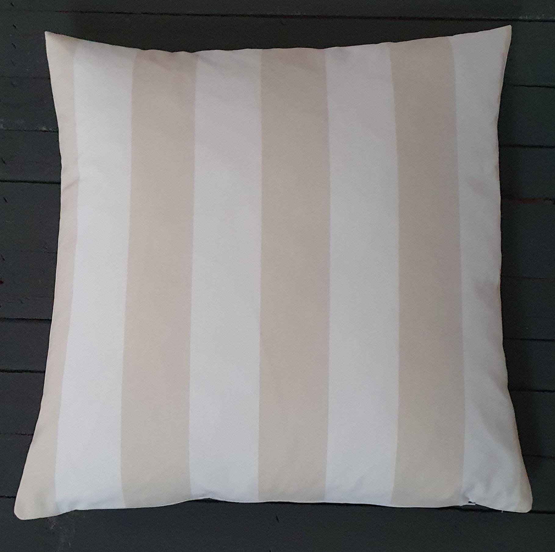 Ikea Kissenhülle Sofia Streifen beige creme ca 50x50 cm