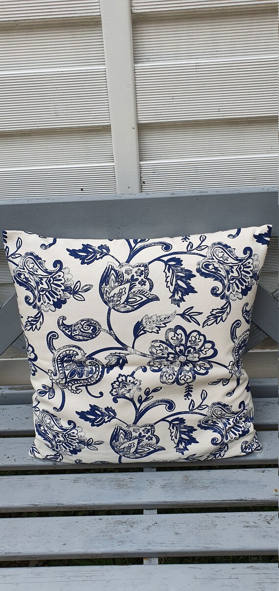Ikea Junimagnolia Blue Cushion Cover Approx. 40 X 40 Cm Etsy