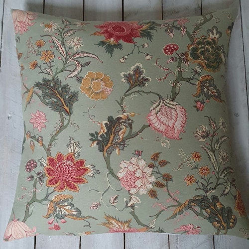 Ikea Kissenhülle Nässelklocka ca 50x50 cm floral grün