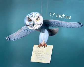 Snowy Owl Printable: Wizard Party Decoration with Acceptance Letter (Digital Download)
