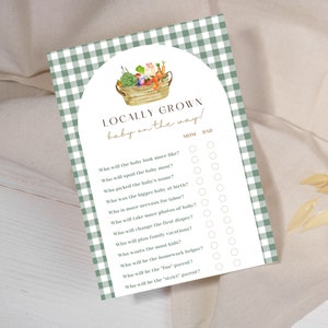 Farmer's Market Baby Shower Game - 'Guess Who, Mom Or Dad' Game Cards, 30-Pack, 5x7 Inches - View #9
